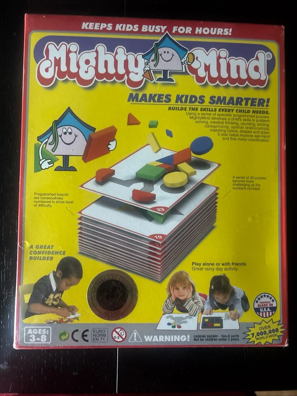 NIB New Mindful Minds Educational Geometric Puzzle Game Ages 3-8 years